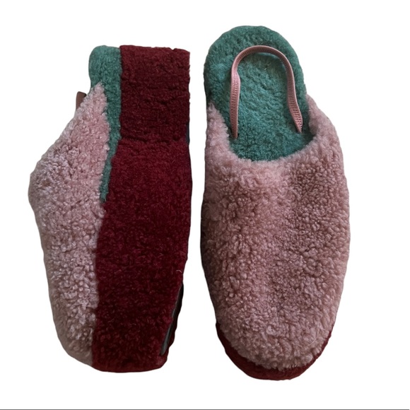 Fendi Shearling Platform Mules - Picture 4 of 5